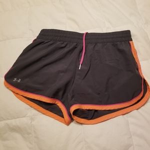EUC Under Armour Shorts Grey- Pink
